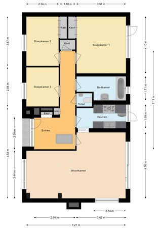 Floorplan - J. van der Haarpark 2, 2421 AS Nieuwkoop